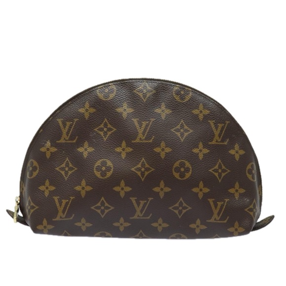 LOUIS VUITTON Monogram Trousse Demi Ronde Cosmetic Pouch M47520 LV Auth 81231 - Picture 13 of 16